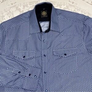 Albertini Men's XL Western Pearl Snap Modern‎ Cowboy Nightclub Style Shirt